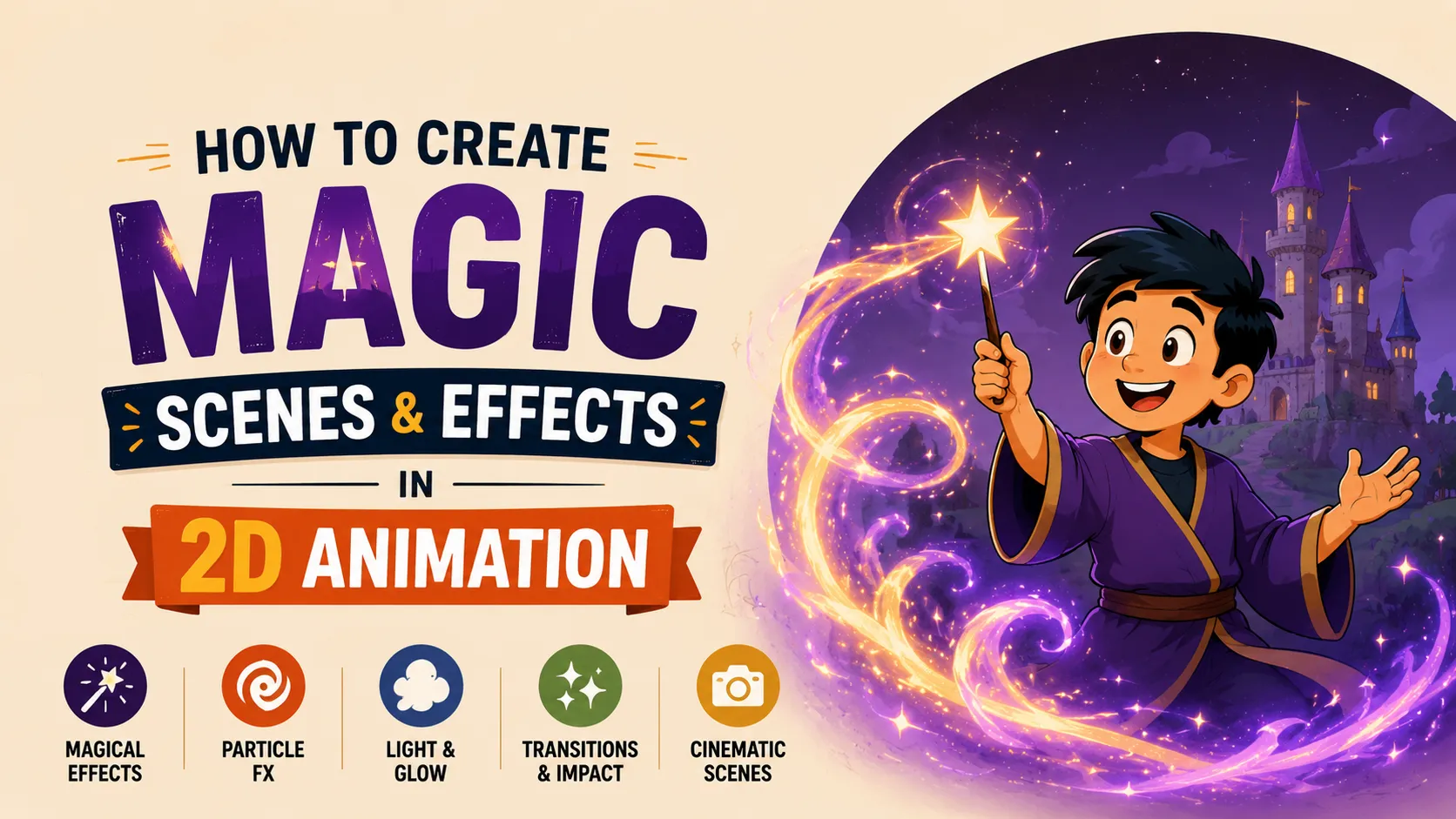 How to Create Magic Scenes and Effects in 2D Animation