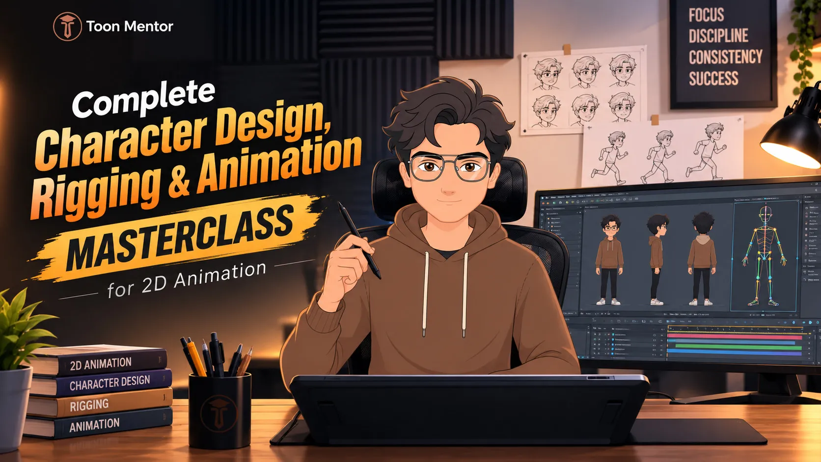 Complete Character Design, Rigging & Animation Masterclass for 2D Animation